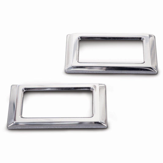 Marker Light Bezels,Billet Aluminum,68 Camaro,with Stainless Steel Fasteners,Pair,Bright polished finish"