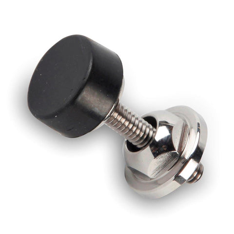 Hood Adjuster,Stainless Steel,1/4-20 Threads,Each,Bright polished finish"