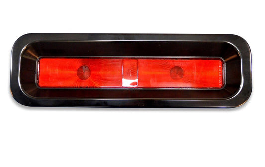 Taillight Kit,Billet Aluminum,67-68 Camaro RS,Includes LED Lights,Pair,Gloss black anodized finish"