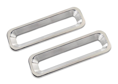 Taillight Bezels,Billet Aluminum,67-68 Camaro RS,Works with Stock Lights,Pair,Bright polished finish"