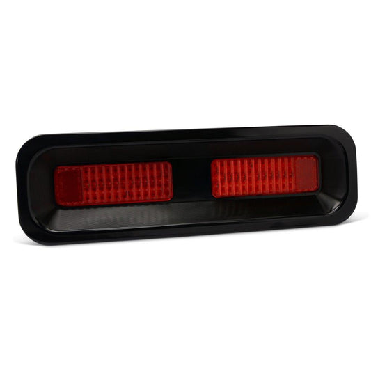 Taillight Kit,Billet Aluminum,67-68 Camaro,Includes LED Lights,Pair,Gloss black anodized finish"