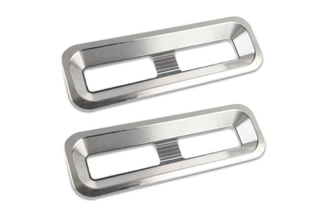 Taillight Bezels,Billet Aluminum,67-68 Camaro,Works with Stock Lights,Pair,Brushed Satin Finish"