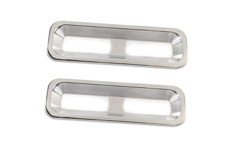 Taillight Bezels,Billet Aluminum,67-68 Camaro,Works with Stock Lights,Pair,Bright polished finish"