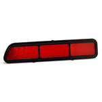 Taillight Bezels,Billet Aluminum,69 Camaro,Works with Stock Light Buckets,Pair,Gloss black Fusioncoat finish"