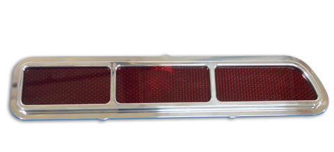 Taillight Bezels, Billet Aluminum, 69 Camaro, Works with Stock Light Buckets, Pair, Bright clear protective coat finish"