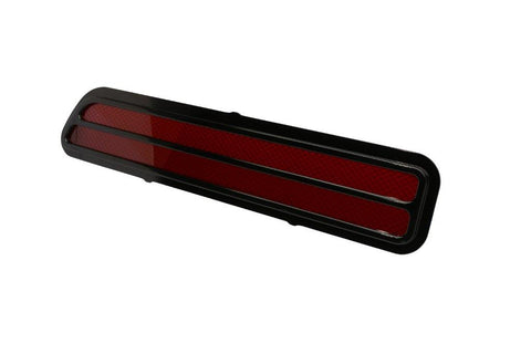 Taillight Bezels,Billet Aluminum,69 Camaro RS,Works with Stock Light Buckets,Pair,Gloss black anodized finish"