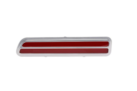 Taillight Bezels,Billet Aluminum,69 Camaro RS,Works with Stock Light Buckets,Pair,Clear anodized finish"