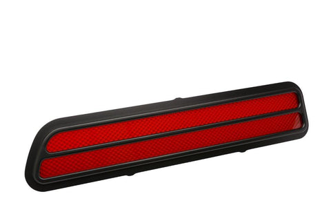 Taillight Bezels,Billet Aluminum,69 Camaro RS,Works with Stock Light Buckets,Pair,Matte black Fusioncoat finish"