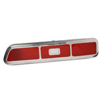 Taillight Bezels,Billet Aluminum,69 Camaro,with Back Up Light,Uses Stock Buckets,Pair,Bright polished finish"