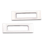 Marker Light Bezels,Billet Aluminum,69 Camaro,Rear,with SS Fasteners,Pair,Machnd"