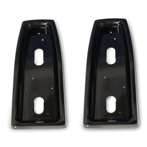Taillight Bezels,Billet aluminum,66-67 Nova,Works with LED taillights,Made in USA,Gloss Black anodized finish"