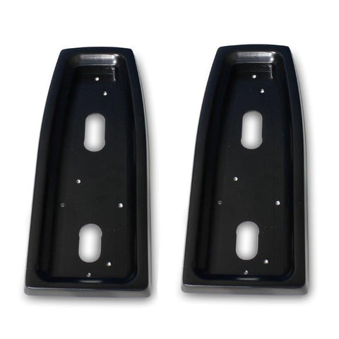 Taillight Bezels,Billet aluminum,66-67 Nova,Works with LED taillights,Made in USA,Matte black Fusioncoat finish"