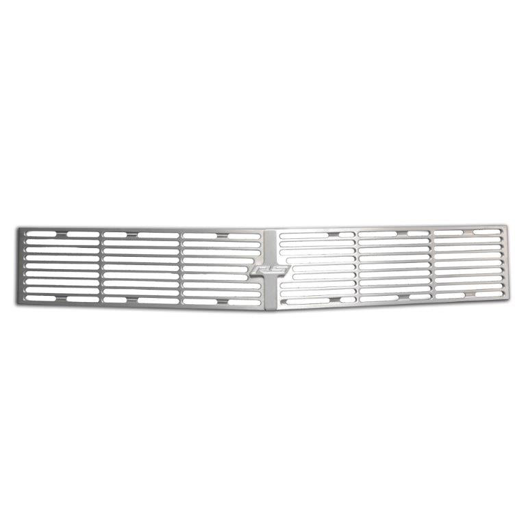 Grille Insert,3 pcs,Billet Aluminum,67-68 Camaro,With RS logo emblem,Raw machined finish