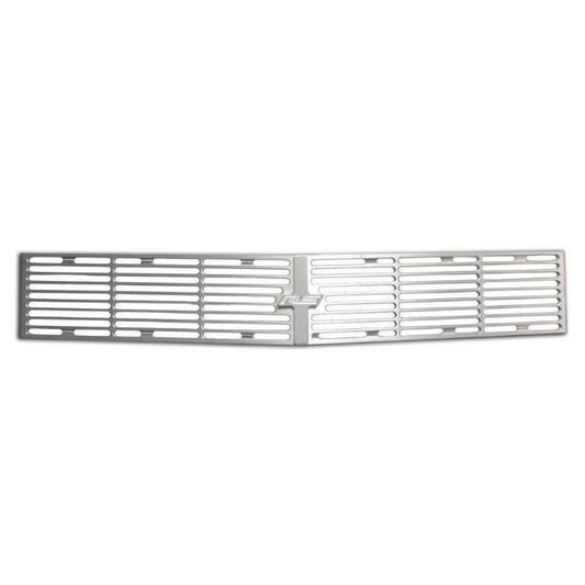 Grille Insert,3 pcs,Billet Aluminum,67-68 Camaro,With RS logo emblem,Raw machined finish