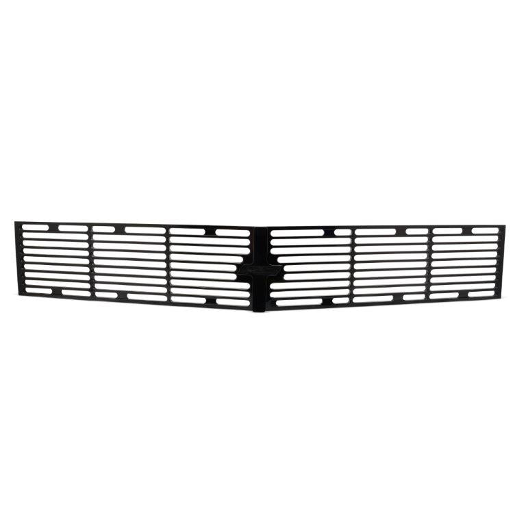 Grille Insert,3 pcs,Billet Aluminum,67-68 Camaro,With RS logo emblem,Matte black Fusioncoat finish