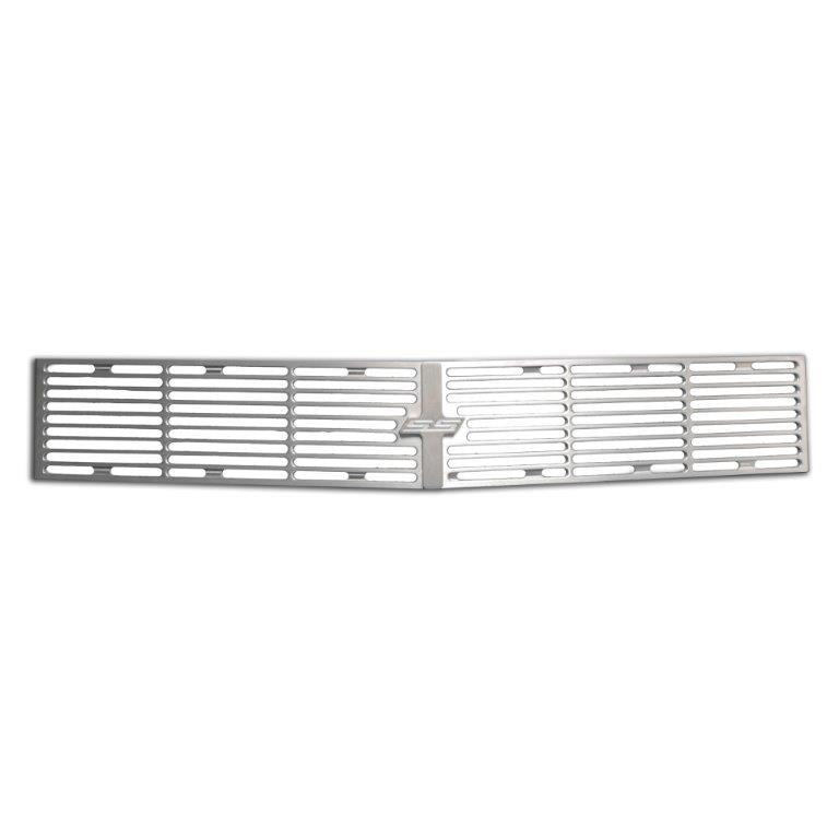 Grille Insert,3 pcs,Billet Aluminum,67-68 Camaro,With SS logo emblem,Raw machined finish