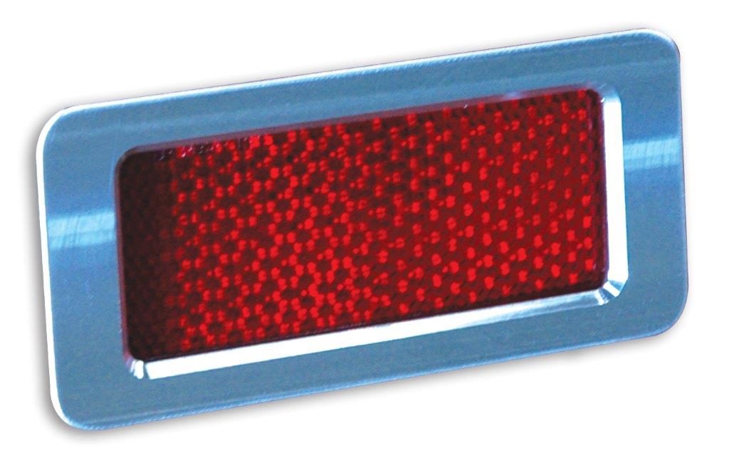 Marker Light Bezels,Billet Aluminum,71-73 Mustang,Rear,Works with Stock Lights,Pair,Raw machined finish