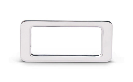 Marker Light Bezels,Billet Aluminum,71-73 Mustang,Rear,Works with Stock Lights,Pair,Bright polished finish