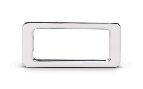 Marker Light Bezels,Billet Aluminum,71-73 Mustang,Rear,Works with Stock Lights,Pair,Bright polished finish