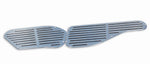 Cowl Vent Set,Aluminum,71-73 Mustang,with Aluminum Wire Mesh Insert,Bright polished finish