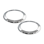 Headlight Bezels,Billet aluminum,69 Camaro,Fastens to stock headlight buckets,Accented,Clear protective coat