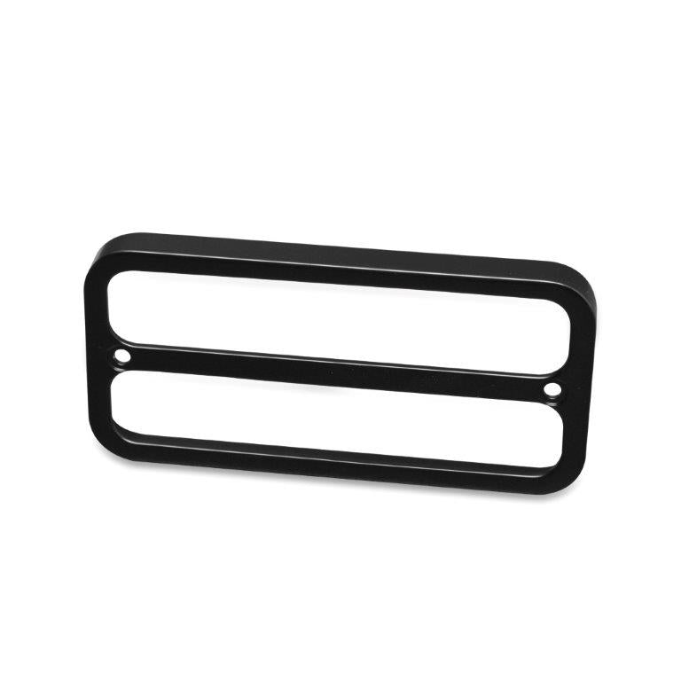 Marker light bezel,67-72 Chevy C-10,Billet aluminum,Gloss black anodized finish,Pair