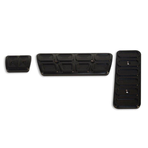 Pedal Cover Kit,Billet Aluminum,67-69 Camaro,3 Piece,Get Better Grip,Made In USA,Matte black Fusioncoat finish