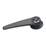 Door Handles,Interior,Billet Aluminum,GM/Ford 1949 and up,1/2" round spline,Smooth,Black anodized,Pair