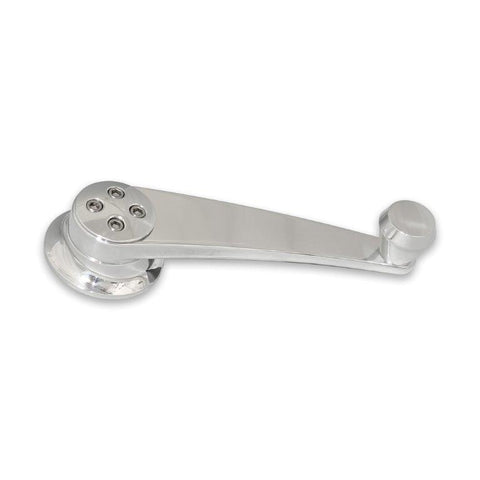 Window Cranks,Interior,Billet Aluminum,GM/Ford 1949 and up,1/2" round spline,Smooth,Polished,Pair
