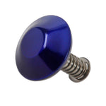 Mushroom Tie Down Cleat,Stainless steel,2" diameter,Requires 1 1/4"mounting hole,Bright Purple Finish