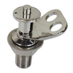 Tie-Down/Quick-Pin Cleat Assembly,Stainless steel,Dual loop,1/2"quick release pin,Installs in 1" hole,Polished