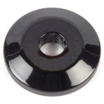 Fender/Stringer Washer,Billet Aluminum,1/4" Hole,1-1/4" Outside Diameter,Gloss black Fusioncoat finish"