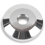 Fender/Stringer Washer,Billet Aluminum,1/4" Hole,1-1/4" Outside Diameter,Bright clear protective coat finish"