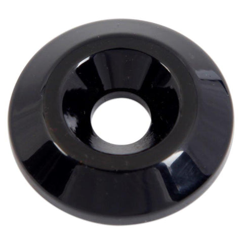 Countersunk Washer,Billet Aluminum,1/4" Hole,1-1/4" Outside Diameter,Gloss black anodized finish"