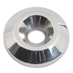 Countersunk Washer,Billet Aluminum,1/4" Hole,1-1/4" Outside Diameter,Bright Clear protective coat finish"