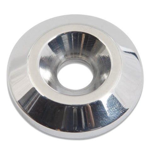 Countersunk Washer,Billet Aluminum,1/4" Hole,1-1/4" Outside Diameter,Bright polished finish"