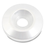 Countersunk Washer,Billet Aluminum,1/4" Hole,1-1/4" Outside Diameter,White Fusioncoat finish"