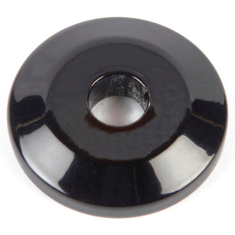 Fender/Stringer Washer,Billet Aluminum,3/8" Hole,1-1/4" Outside Diameter,Gloss black anodized finish"