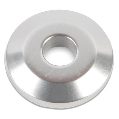 Fender/Stringer Washer,Billet Aluminum,3/8" Hole,1-1/4" Outside Diameter,Clear anodized (matte silver sheen) finish"