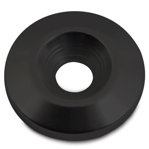 Countersunk Washer,Billet Aluminum,3/8" Hole,1-1/4" Outside Diameter,Matte black Fusioncoat finish"