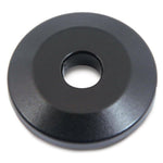 Upholstery Washer, Billet Aluminum,1/4" Hole, 1" Outside Diameter, Matte black Fusioncoat finish"