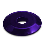 Upholstery Washer, Billet Aluminum,1/4" Hole, 1" Outside Diameter, Bright purple Fusioncoat finish"