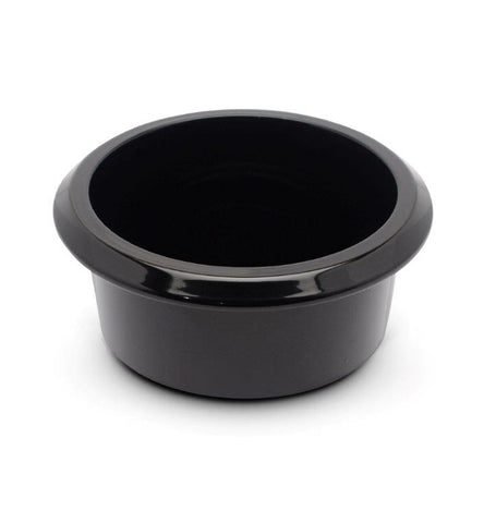 Drink Holder,Billet Aluminum,Small,Short,Fits In 3" Hole,1-1/2" Deep,3-1/2" Flange,Gloss black anodized finish"