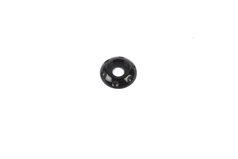Accent washer,Billet aluminum,#10 Hole,3/4" Outside diameter,For button head fastener,Gloss black Fusioncoat finish
