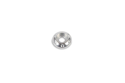 Accent washer,Billet aluminum,#10 Hole,3/4" Outside diameter,For button head fastener,Clear anodized finish
