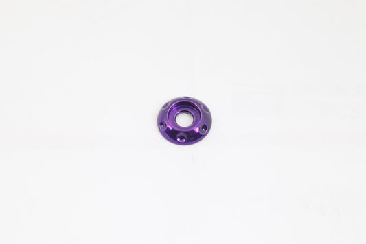 Accent washer,Billet aluminum,#10 Hole,3/4" Outside diameter,For button head fastener,Bright purple Fusioncoat finish