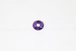 Accent washer,Billet aluminum,#10 Hole,3/4" Outside diameter,For button head fastener,Bright purple Fusioncoat finish