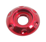 Accent washer,Billet aluminum,#10 Hole,3/4" Outside diameter,For button head fastener,Bright red Fusioncoat finish