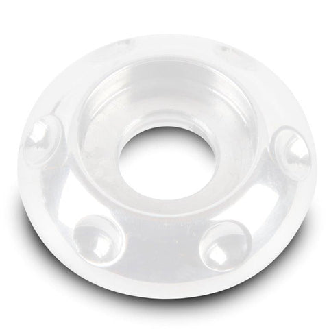 Accent washer,Billet aluminum,#10 Hole,3/4" Outside diameter,For button head fastener,White Fusioncoat finish