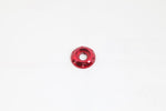 Accent washer,Billet aluminum,1/4" Hole,7/8" Outside diameter,For button head fastener,Bright red Fusioncoat finish